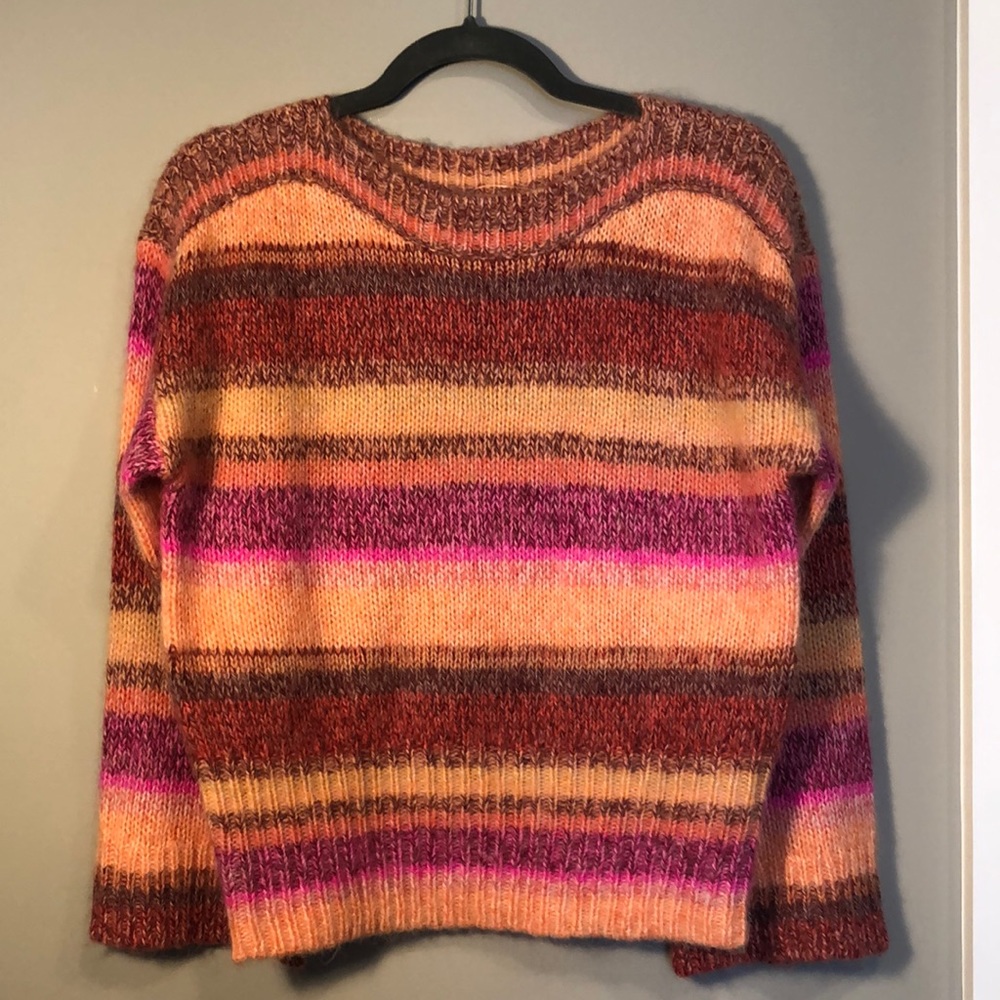 J.Crew Multi Bright Crewneck Knit Sweater NWT